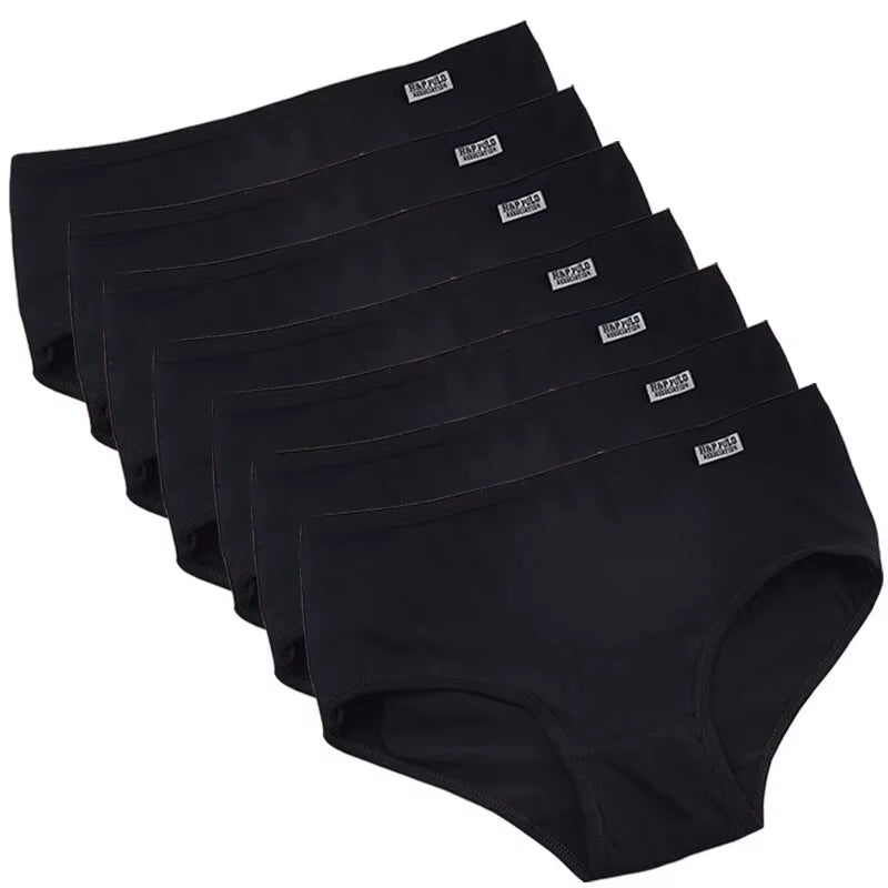 7Pcs/Lot Women'S Panties plus Size Underwear Cotton Briefs Girls Soft Pantys Female Intimates Underpant for Women Sexy Lingeries
