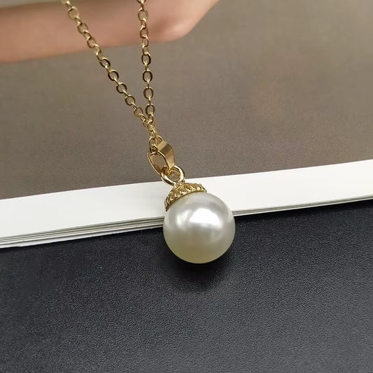Trendy Summer Shell Imitation Pearl Pendant Necklace for Women Fashion Collar Neck Jewelry Wholesale Dropshipping