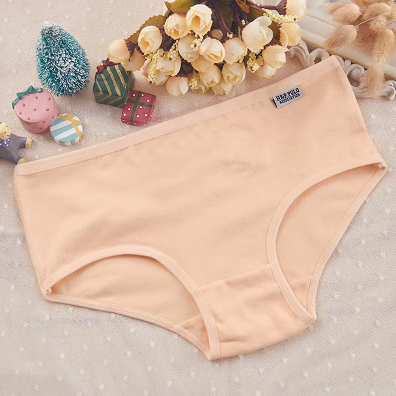 7Pcs/Lot Women'S Panties plus Size Underwear Cotton Briefs Girls Soft Pantys Female Intimates Underpant for Women Sexy Lingeries